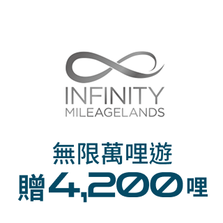 無限萬哩遊 最高贈4,200哩