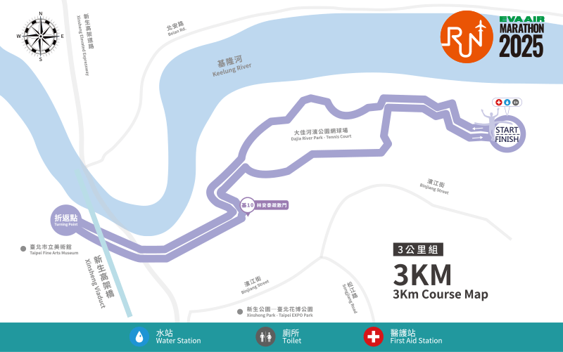 3K - Race Routes