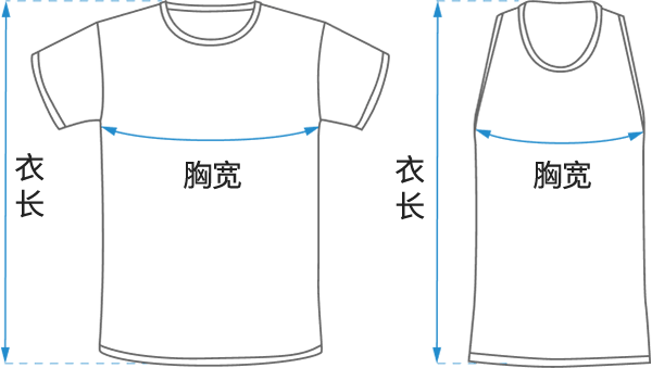 衣服尺寸示意图